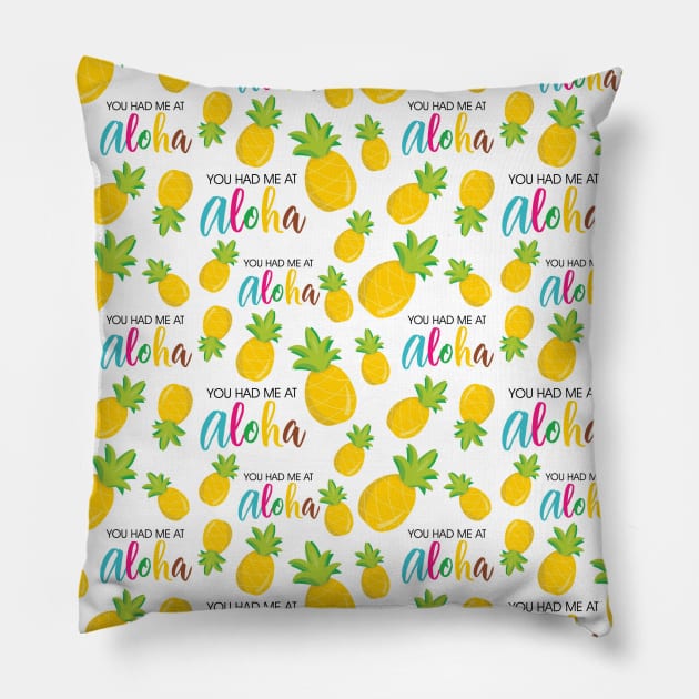 Cute Pinapple Neck Gaiter You Had Me At Aloha Neck Gator Pillow by DANPUBLIC