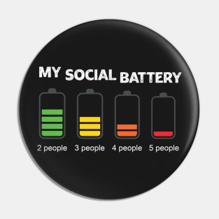 My Social Battery Pin