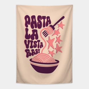 Food pun pasta la vista Tapestry