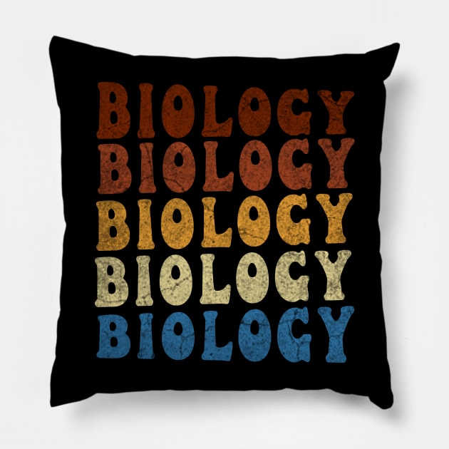 Biology Pillow by ysmnlettering