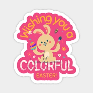 Wishing you a colorful easter Magnet