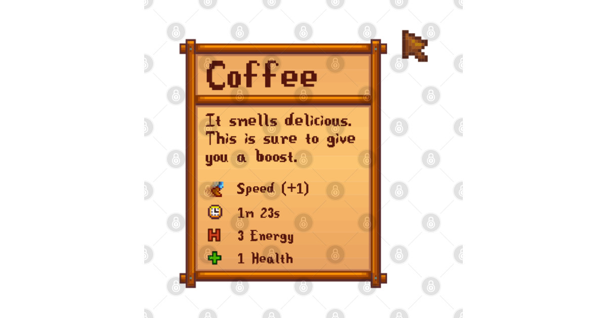Stardew Valley Coffee Stardew Valley Pin TeePublic