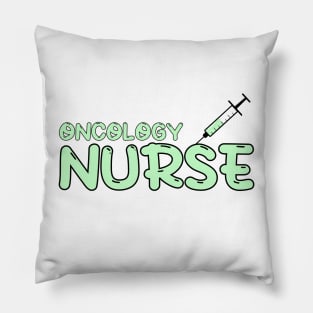 Oncology Nurse Green Pillow