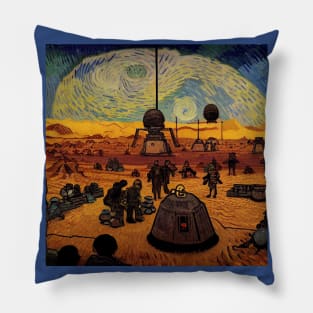 Starry Night in Mos Eisley Tatooine Pillow