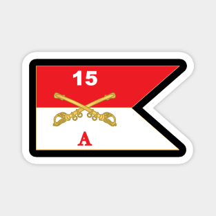 Alpha - A Troop - 15th Cavalry Guidon X 300 Magnet