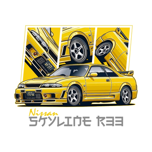 Nissan Skyline r33 GTR, JDM Car by T-JD