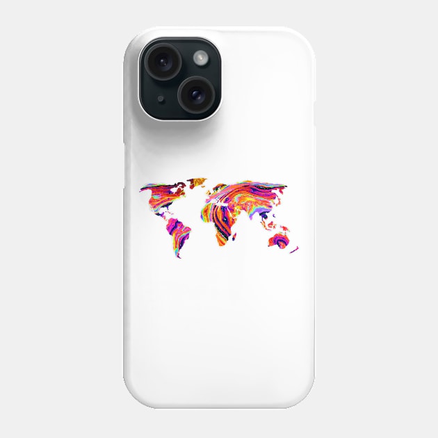 Boloful World Map Phone Case by lolosenese