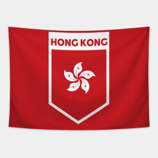 Hong Kong Flag Emblem Tapestry