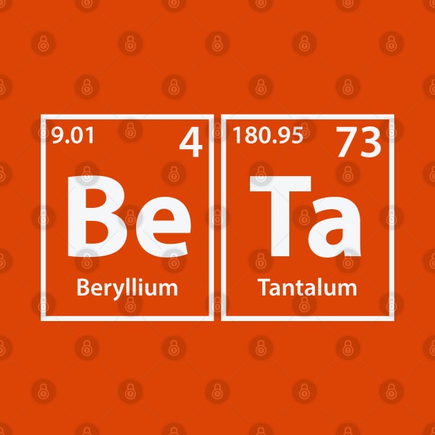 Beta (Be-Ta) Periodic Elements Spelling by cerebrands