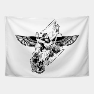 Flying woman Tapestry