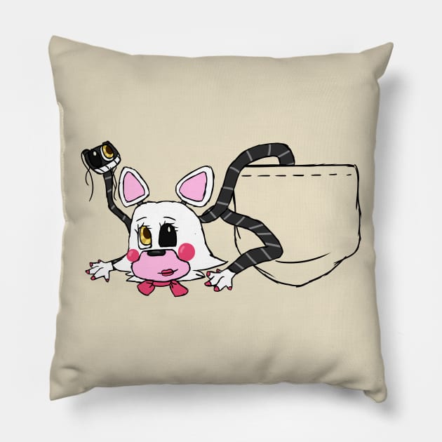 Mangle - FNAF Pockets Pillow by oh_shoot_arts