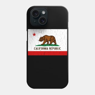 California State Flag (vintage distressed look) Phone Case