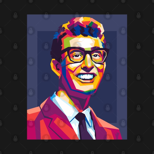 buddy holly by cool pop art house