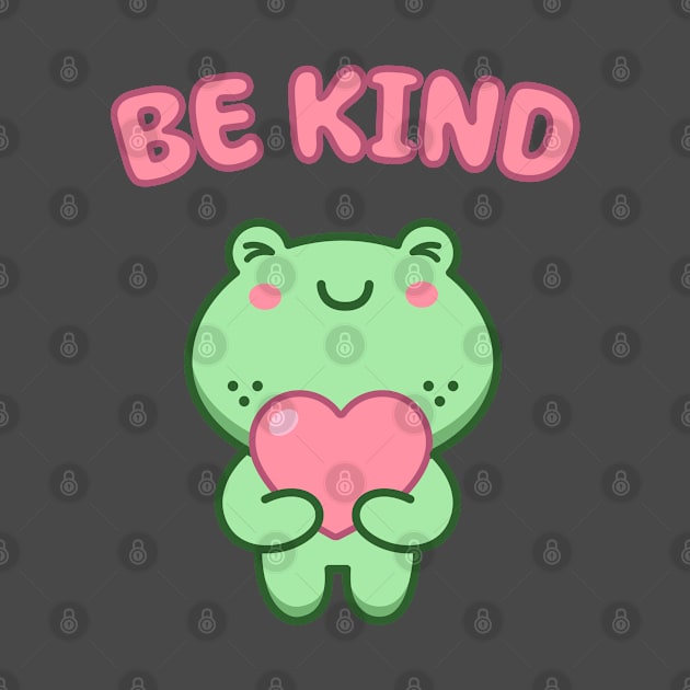 Be Kind Frog by Gi.illust