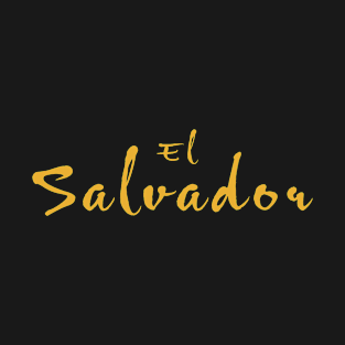 El Salvador plain text Salvadorian Merch, Cipote, Pupusas T-Shirt