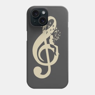 Treble Clef -  Music Singer - Vintage Phone Case