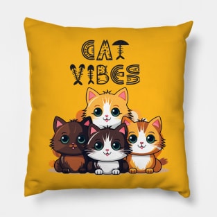 Pew Pew Madafakas Cat Crazy  Funny Cat Owners Cat Lovers Pillow