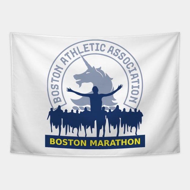 Boston marathon Tapestry by ADD T-Shirt