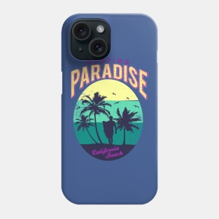 Surfing Paradise California Beach Phone Case