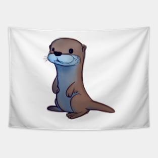 Cute Otter Drawing Tapestry