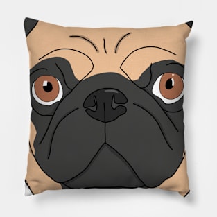 Pug face Pillow