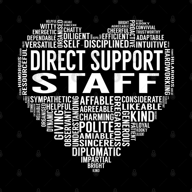 Direct Support Staff Heart by LotusTee