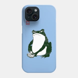 Angry Matcha Tea Japanese Frog Toad 19th Century Phone Case