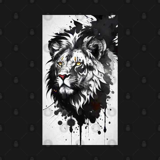 Ink Style Lion by Voodoo Production