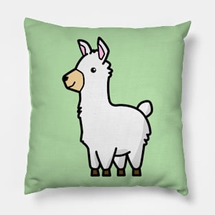 White Llama Pillow