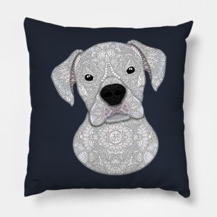 Cute white boxer Pillow