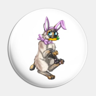 Bobtail BunnyCat: Tortie Point (Pink) Pin