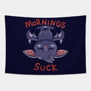 Mornings Suck Bat Tapestry