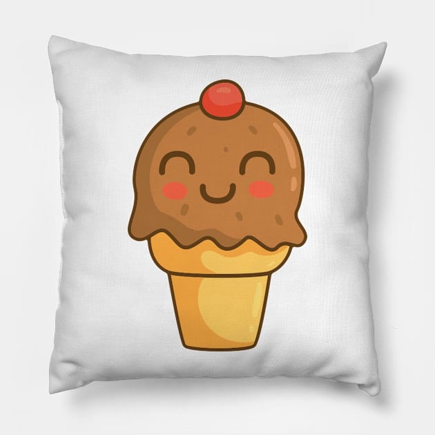 Ice Cream Cone Pillow by edwardecho