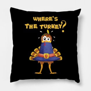 Funny Turkey Thanksgivinig day Pillow