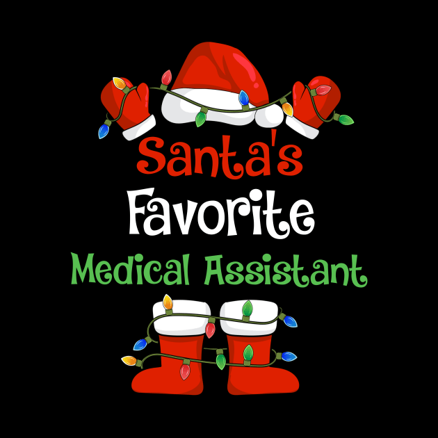 Santa's Favorite Medical Assistant Funny Christmas Pajamas by cloverbozic2259lda