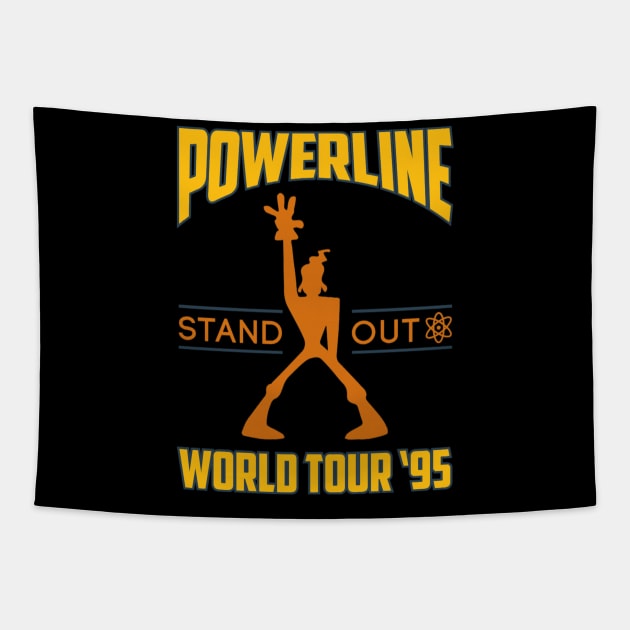 Powerline Stand Out World Tour '95 Tapestry by SantinoTaylor