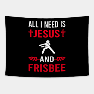 I Need Jesus And Frisbee Tapestry