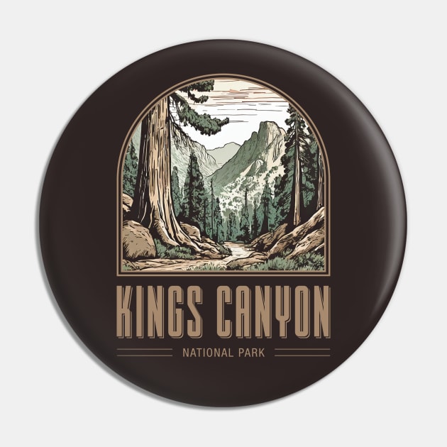 Kings Canyon National Park Pin by Curious World