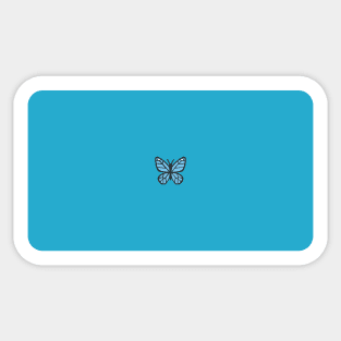 Cute Blue Butterfly Sticker
