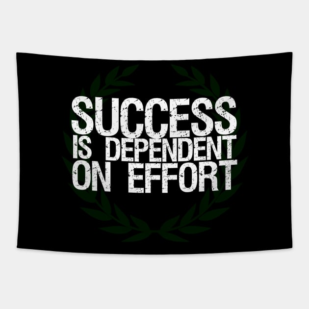 Success Is Dependent On Effort Tapestry by Styr Designs