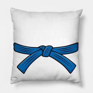 ITF Taekwon-Do costume blue belt 4th gup test Pillow