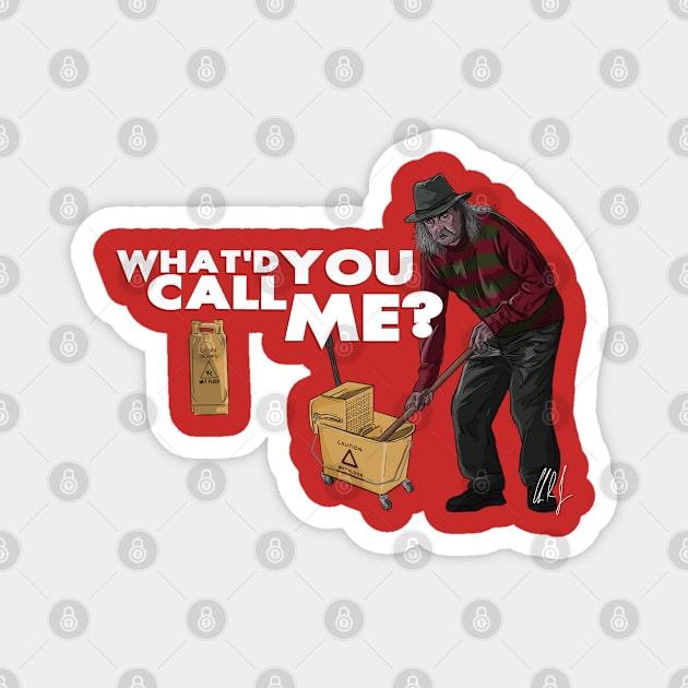 Fred the Janitor Magnet by 51Deesigns