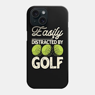 Easily Distracted By Golf T Shirt For Women Men Phone Case
