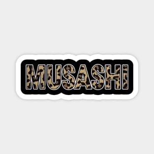 Awesome Proud Name Musashi Pattern Retro Anime Magnet