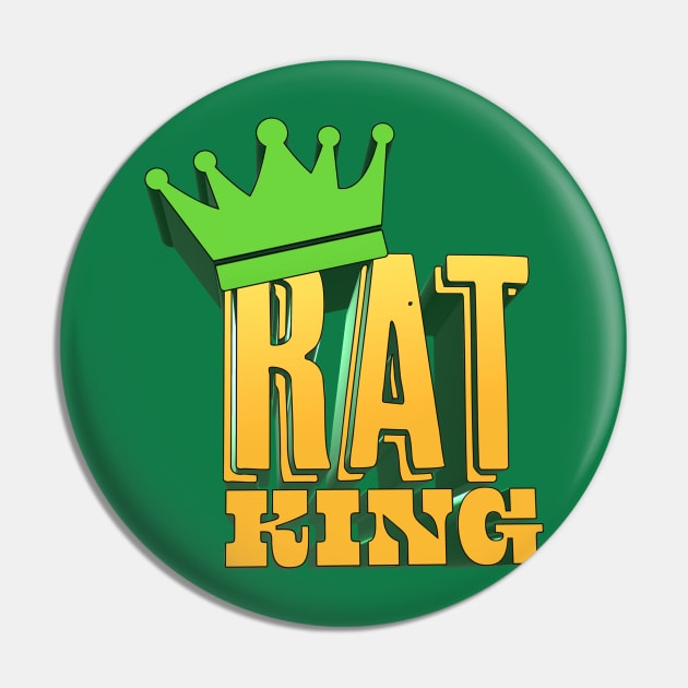 Rat King - Theo Von Fan Design Pin by Ina