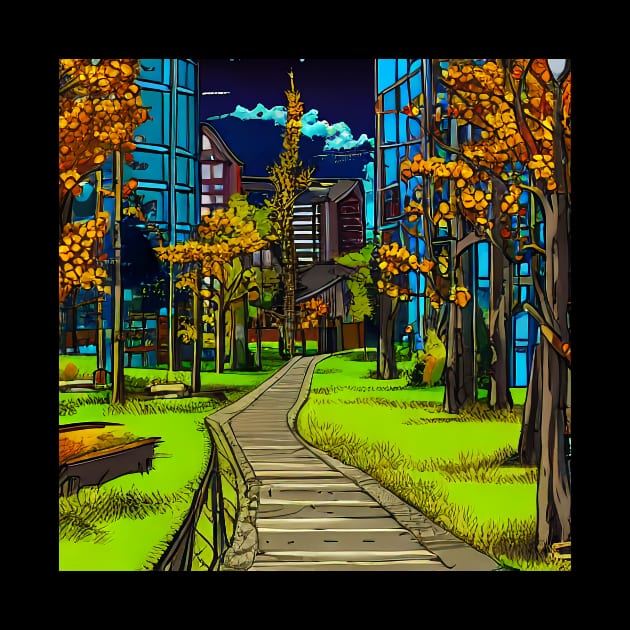 Anime Style Landscape by AI-Horizon 