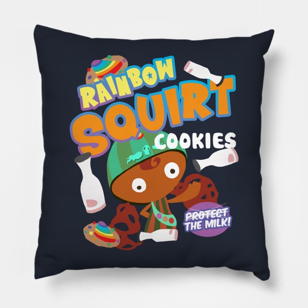 Will you buy some Rainbow Squirt Cookies? Pillow by spookyruthy