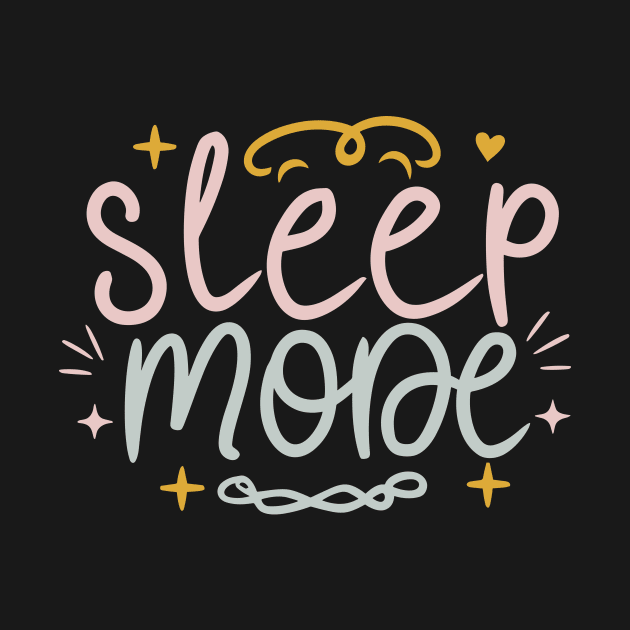 Sleep Mode Typography by The Dark Matter Art