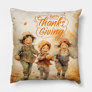 Happy Thanksgiving Day 5 Pillow