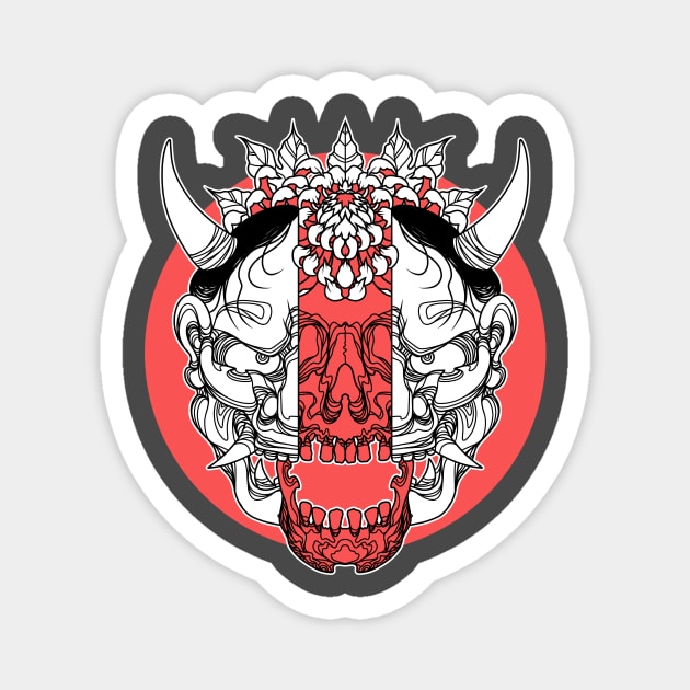 Hannya - Rising Sun Magnet by AutoSave